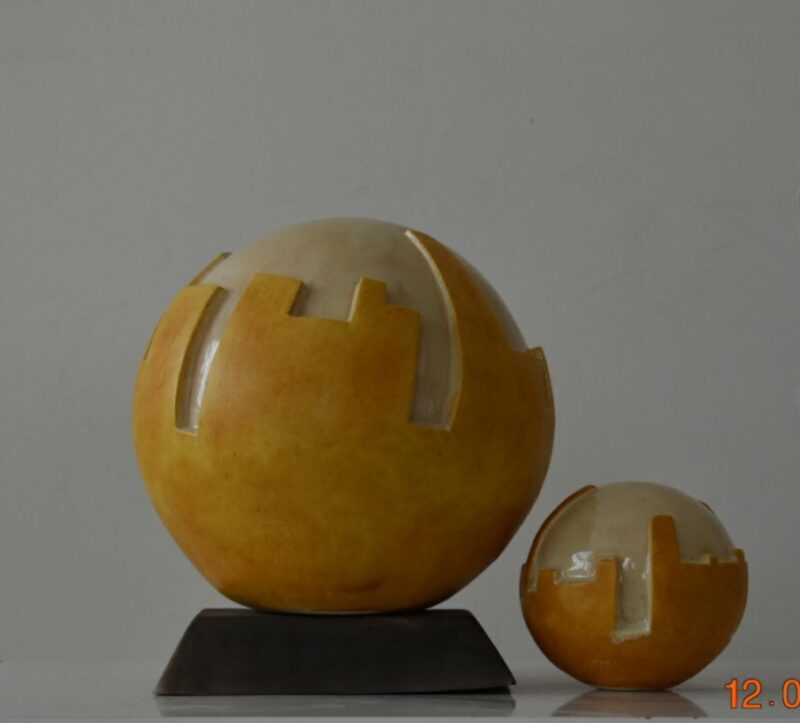 Sculpture, Ceramics Size: 30 W x 30 H x 30 D cm