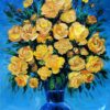 Yellow Flowers for Endless Friendship Artist: Hashim Shaji - Iraq Painting, Oil on Canvas Size: 65 W x 100 H cm