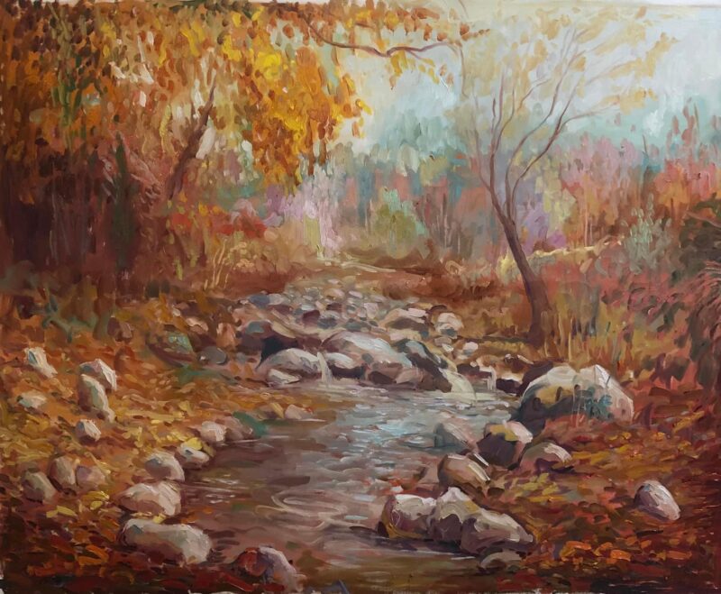 Painting, Oil on Canvas Size: 100 W x 85 H cm