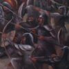 Painting, Oil on Canvas Size: 150 W x 100 H cm Rawand Jaffar Othman is Iraqi Kurdish Artist. Painting Artwork about Mongol Siege of Erbil City. Nice art