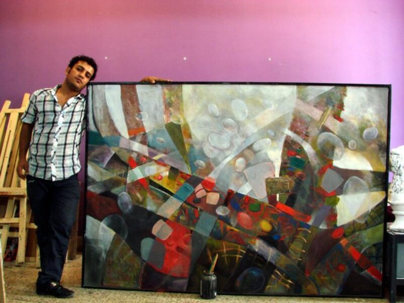 Artist: Ayub Raouf Mahmood - Iraq Painting, Acrylic on Canvas